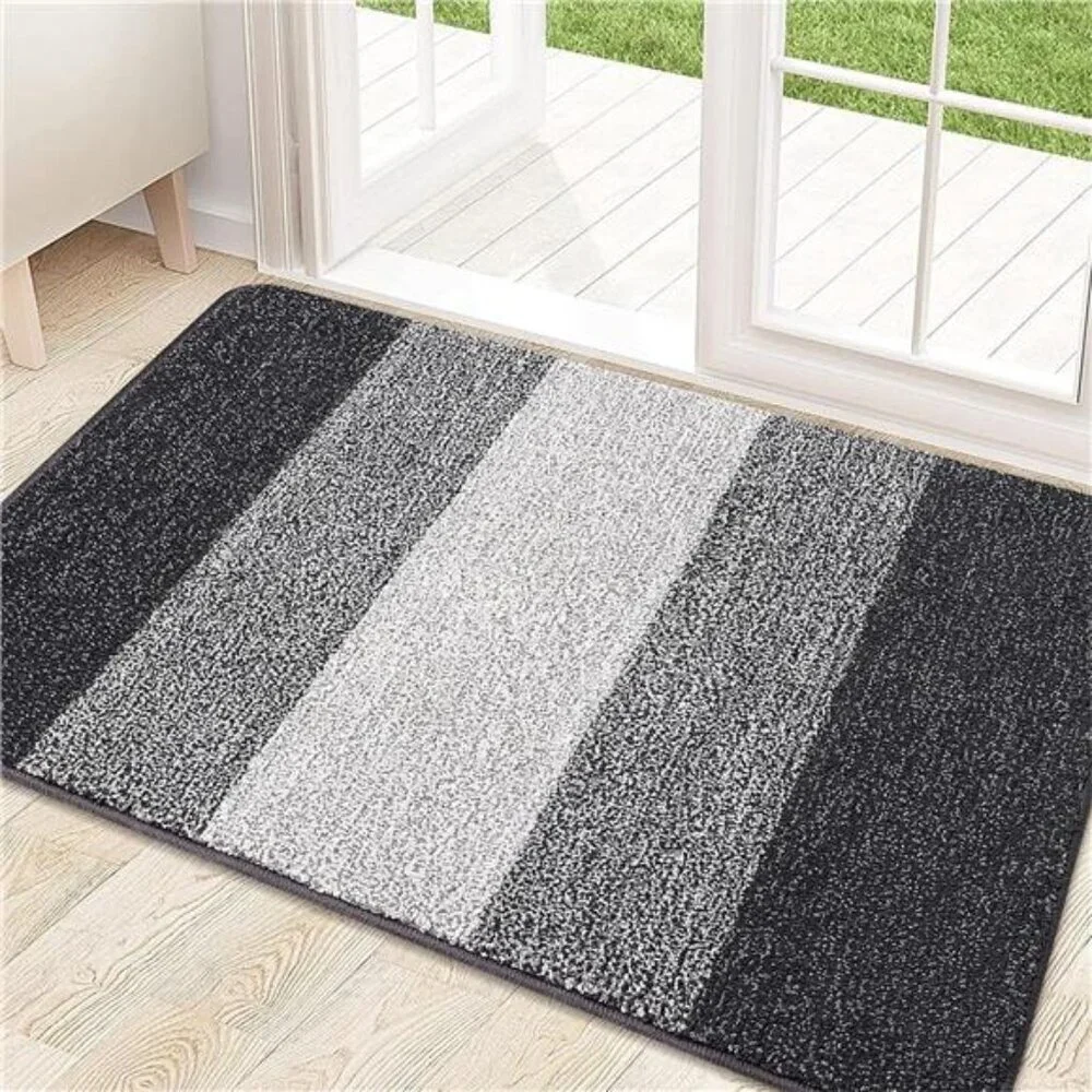 Indoor Door Mat, 32x20 Non-Slip Absorbent Dirt Trapper Entrance Mat, Low-Profile